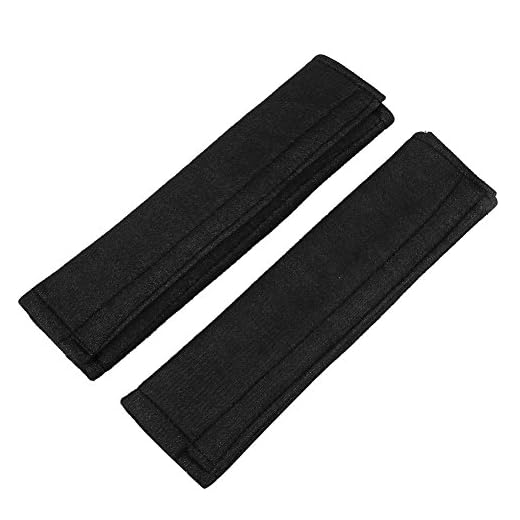 2 pçs/conjunto capa de almofada para cinto de carro macia alça de cinto de segurança para carro almofada de ombro universal almofadas de proteção para cinto de carro confortável capa de almofada para cinto de carro mochila bolsa de ombro (preta)