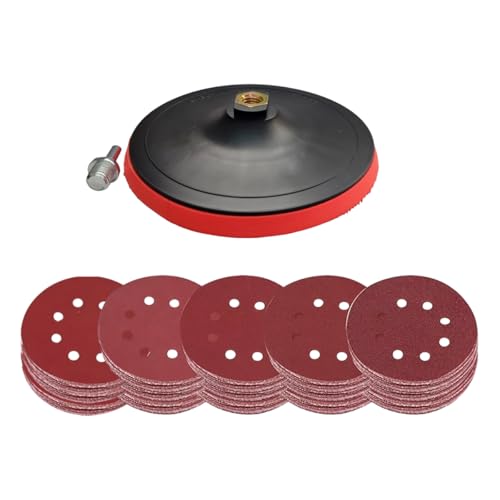 ELITE SUPERFLEX - Disco de Lixa Velcro 125mm 50 unid + Suporte p/Disco Elite