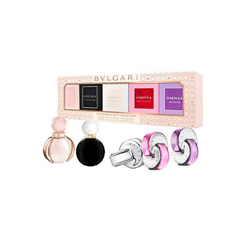 BVLGARI THE WOMEN'S GIFT COLLECTION by BVLGARI 5 PIECE GIFT SET - 0.17 OZ ROSE GOLDEA EAU DE PARFUM SPRAY 0.17 OZ GOLDEA THE ROMAN NIGHT EAU DE PARFUM SPRAY 0.17 OZ OMNIA CRYSTALLINE EAU DE TOIL