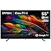 DYON iGoo-TV 55U-2 – 55 Zoll (139 cm) 4K Ultra-HD Smart TV mit Google TV, HDR10, Triple Tuner (DVB-S2/C/T2), WLAN, Bluetooth, Google Assistant, Netflix, Prime Video, [Modell 2025]