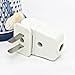 Light Duty, Straight Blade, Residential Polarized Plug, 2 Wire Plug,Non-Grounding, 2P, 2W, Plug ，15 Amp ，White, 4pack