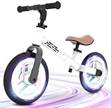 Picture of WETIFY Colorful Lighting Balance Bike 2 Year Old, 2-5 Year Old Toddler Balance Bike, No Pedal Bikes with Adjustable Handlebar & Seat, 2 3 4 5 Year Old Boy Girls Birthday Gifts Toys.