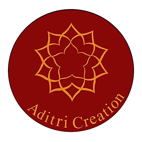 Decorative Chunari velvet Large Cloth Puja Chunni (Size :- 41 Inches x 19 Inches) Aasan Mat for Statue Frame Idol Temple for Indian Traditional Festival New year gifts Decoration(Red and golden)