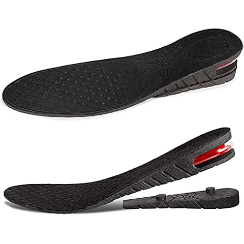 Height Increase Shoe Insoles, Air Cushion Heel Insert Height Adjustable Breathable Insoles Freely Cut for 1 Pair for Men and Women (2 Layer) Cover