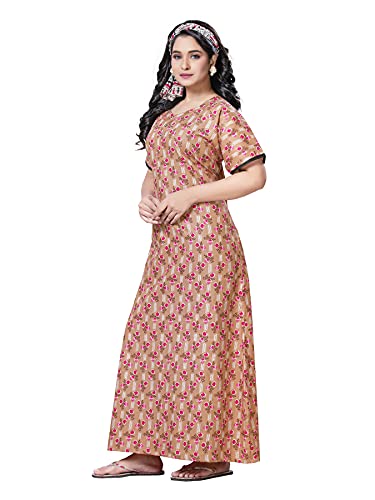 Image of PNAEONG Women Cotton Maxi Sleepwear