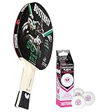  Butterfly Timo Boll SG11 Tischtennisschläger + 3*** ITTF R40+ Tischtennisbälle  Tischtennisschlägerset  Tischtennis Hobby Set
