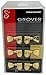 Tonebird Grover 102GK Rotomatics Guitar Tuners, Tuning Machines Set 3+3 Gold Keystone Button 14:1 with Tonebird Dunlop Polish Cloth Bundle Tuner Keys, Heads