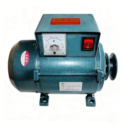 Generador AC Magneto Permanente 7kw, Sin Escobillas, 220V, Transmisión por Correa, Bobina de Cobre