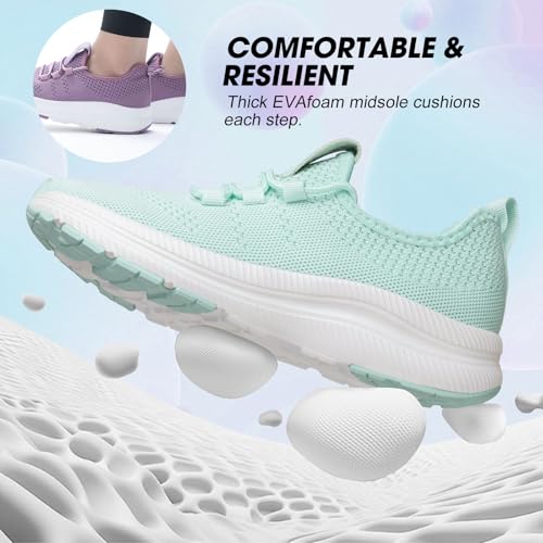 Image of ZOVE Wide Toe Box Shoes Women Extra Wide Width Sneakers Ultra Light Road Running Shoes Non-Slip Tennis Sneakers Breathable Walking Athletic