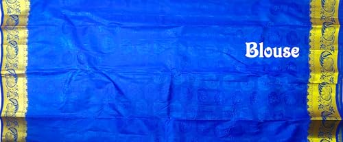 Image of VFCollections Women's Kanchipuram Silk Saree With Blouse Piece