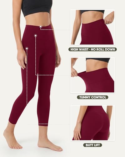 Image of ZOOSIXX High Waisted Leggings for Women Tummy Control Soft Workout Lounge Gym Pants