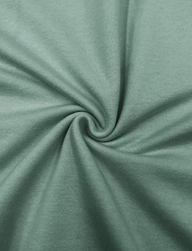 Bingerlily Women\'s Casual Hoodies Long Sleeve Solid Lightweight Pullover Tops Loose Sweatshirt with Pocket Mint Green - Thumbnail 4