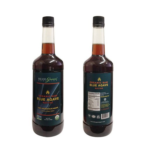 image for Blue Green Agave Organic Raw Nectar, Blue, 47.6 Ounce