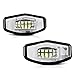VIPMOTOZ Full LED License Plate Light Lamp Assembly Replacement For Honda Accord Sedan Odyssey Pilot Civic & Acura MDX TSX TL ILX RDX RL - 6000K Diamond White, 2-Pieces