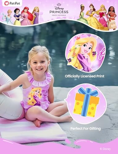 Image of Disney Elsa Princess Toddler Girls Two Piece Tankini Top and Bow Tie Bikini Bottom Beach Swimsuit Set