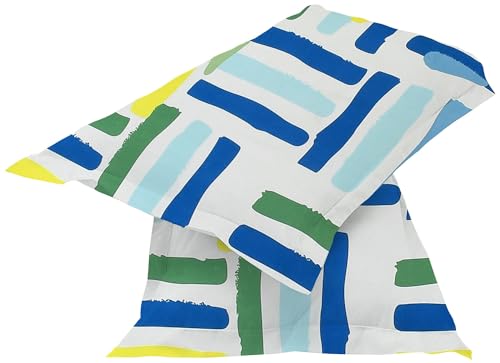 Image of HOMEKART 220 GSM Microfiber 4 Piece Comforter Bedding Set for Double Bed | King Size AC Comforter + Flat Bedsheet (90x100 Inch) & 2 Pillow Covers | Ultra Soft, Lightweight & All-Season (Green & Blue)