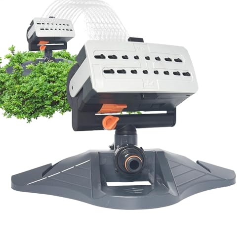 Aspersor de agua para césped,Aspersores de agua automáticos para jardín - Aspersor de jardín ajustable Aspersor automático de césped - de riego con 4 modos de pulverización, aspersor de agua multiusos