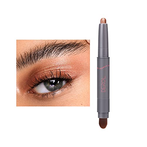 Eye Shadow Stick, Eyeshadow Pencil, Eyeshadow Stick, Rotatable Eye Pencil with Soft Brush Head, Waterproof Smudge Proof Long Lasting Color Eyeshadow Pen (02# Glass Ball)