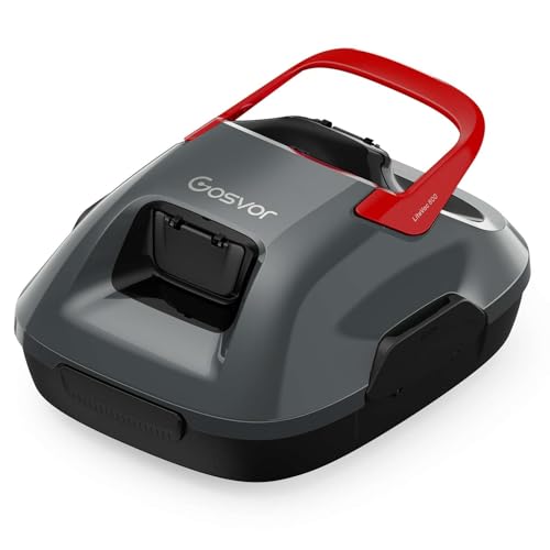 Cordless Robotic Pool Cleaner, Lasts 90 Min, Automatic Vacuum for Above-Ground Pools up to 860...