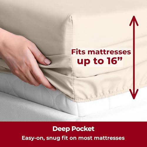 image for Mellanni Twin XL Sheets Set - 3 PC Iconic Collection Bedding - Hotel L