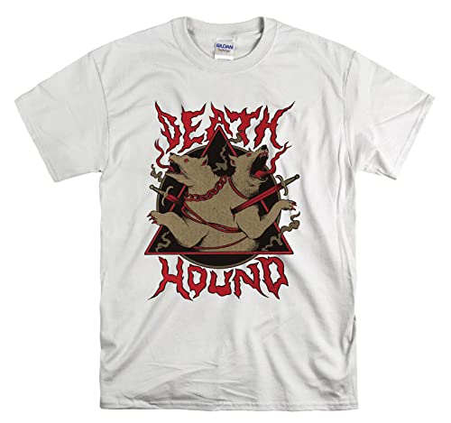 T-shirt Death Hound Dog Satan blanc XL la solution style unisexe