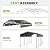 12x20 FT Heavy Duty Metal Carport, Reinforced Outdoor Car Shelter, Grey