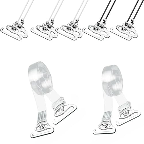 Listado de Tirantes para sujetador para Mujer que Puedes Comprar On-line. 44 Lovgrin 6 Pares Tirantes Invisibles para Brasier, Brasier Transparente Mujer, Tirantes para Brasier, Tirantes Ajustables, Soporte Seguro