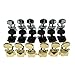 KAISH 3x3 Semi-Closed Guitar Tuning Keys Guitar Tuners Machine Heads for Acoustic or Electric Guitars Chrome