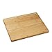 Relaxdays Schneidebrett Bambus, antibakteriell, Saftrille, Küchenbrett oder Herdabdeckung, HBT: 2 x 56,5 x 50 cm, natur