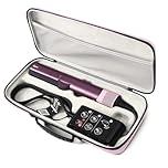 LIUIIVIRI Hard Travel Case Compatible with Dyson airstraight HT01 Hair Straightener & Power Supply, Waterproof and Shockproof Storage caryying case (Pink)