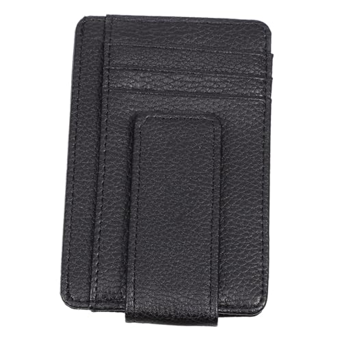 Healifty Men Wallet PU Leather Small Card Holder Compact Design with Multiple Slots for Organized Storage