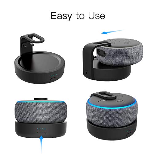 GGMM D3 Battery Base for Dot3 to Make Dot3 Portable, Black ( Not Include The Speaker)
