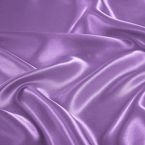 Treely Satin Bed Sheets 6 Piece,Hotel Luxury Silky Queen Sheet Set With Deep Pocket, Fitted Sheet - Purple Queen Size Satin Sheets,1 Flat Sheet,4 Satin Pillowcase - Soft And Breathable #TOP3