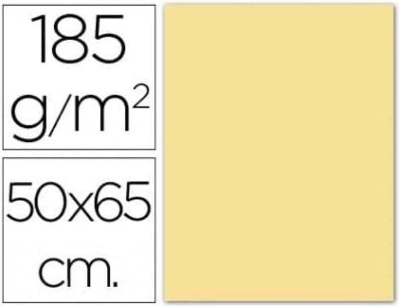Canson guarro Iris 25 Sheets Card, 50 x 65 cm, 185 g, Cream, 1 Unit