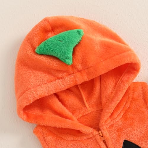 Disfraz de bebé calabaza sin mangas con capucha y calentadores miniatura 5