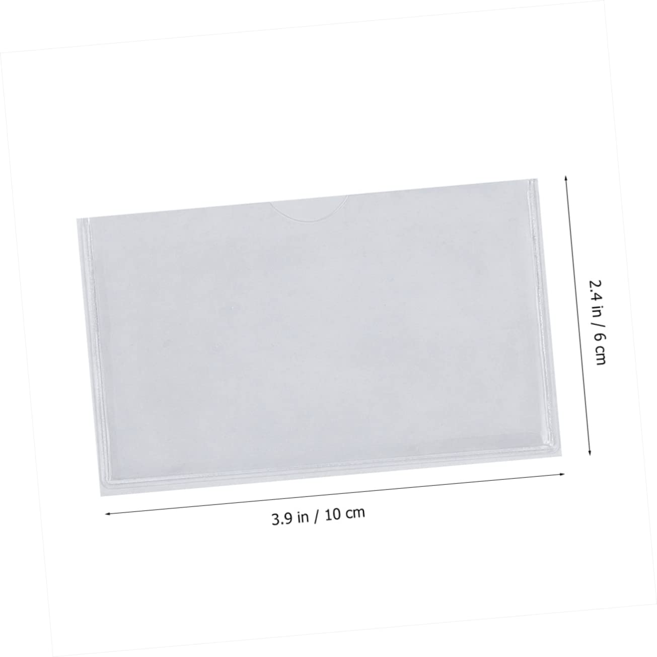 POPETPOP 72pièces Pochettes Transparentes Auto-adhésives Plastique Pour Organiser Et Documents Pour Bureau Maison Et Événements
