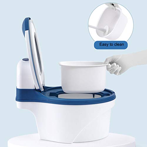 Potty-training toilet, babyjongens en meisjes mini-toiletpotje, gemakkelijk schoon te maken Comfortabel (Color : Blue… - Afbeelding 5