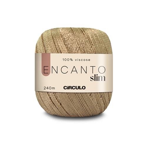 Image of CIRCULO Encanto Slim Yarn 100% Viscose - Luxury & Shine - Sport Weight Yarn - 262 yds, 3.52 oz - Color 7031 - Liquor