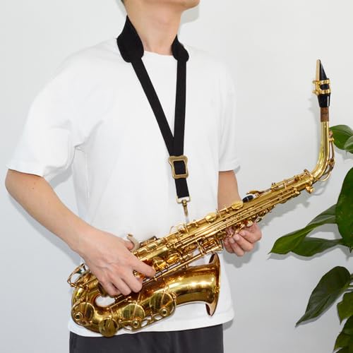 adorence saxophone neck strap metal swivel snap neck pad adjustable - alto amp tenor saxophone strap - h11