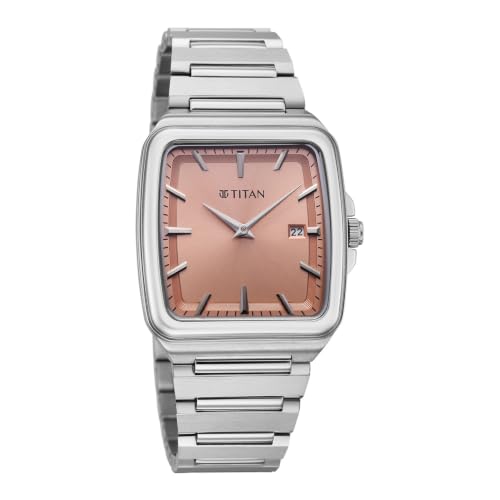 Image of Titan Classique sleekfit with Quartz Analog 2 Hands + Date@3H Stainless Steel Strap Watch for Men