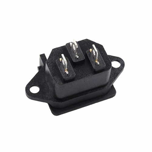 Koud apparaat inbouwstekker inbouw-bus C-14 met deksel, 10A/250V met 2-gaats framebevestiging, soldeer- of stekkeraansluiting 4,8 mm - Afbeelding 6