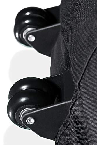 Kinekulle Drum Hardware Bag With Wheels - Heavy Duty Large Duffel With Padded Dividers, sturdy Grip handles and Exterior Storage Pockets - Complete with One Marching Drumstick Bag