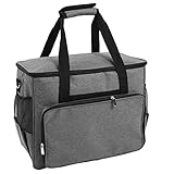 Cryfokt Nähmaschinentasche, Verstellbarer Riemen, Seitentasche, Breite Öffnung, Breite Anwendung für Nähbegeisterte