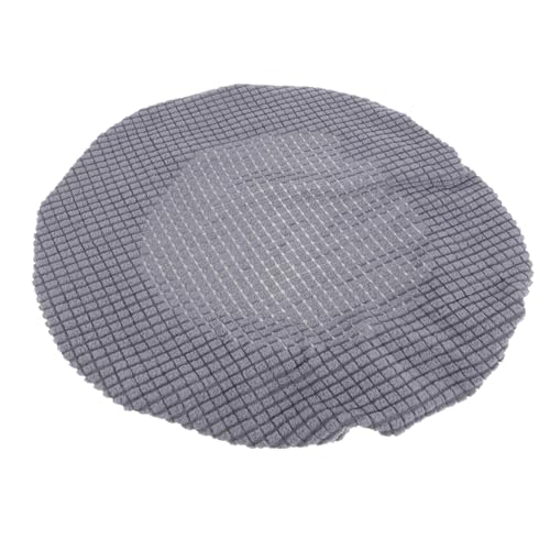 HIAKDOFT Funda Redonda De Silla De Cocina Protector Polvo De Cubierta Elástica para Puff para Muebles De Comedor Oscuro