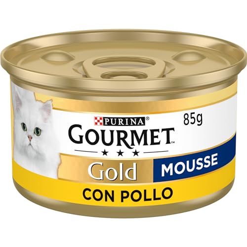 24 latas de comida húmeda para gatos Gourmet Purina Gold Mousse con pollo por 10,79€ (marcando aplicar cupón en compra recurrente)