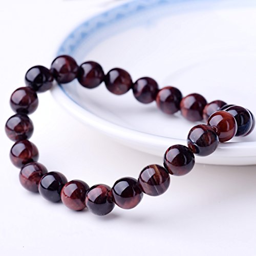 Wrcxstone Natural 8Mm Gorgeous Semi-Precious Gemstones Healing Crystal Stretch Beaded Bracelet Unisex #TOP6