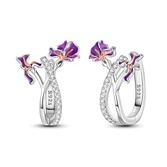 Sparkling Double Iris Earrings