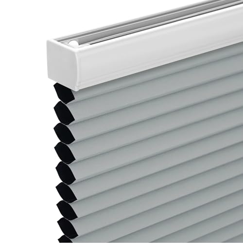 Changshade Cordless Blackout Honeycomb Shades, 20" x 50", Grey