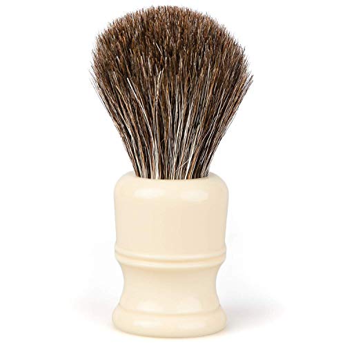 Fendrihan Horse Hair Shaving Brush, Faux Ivory Handle 21 Mm Knot #TOP15