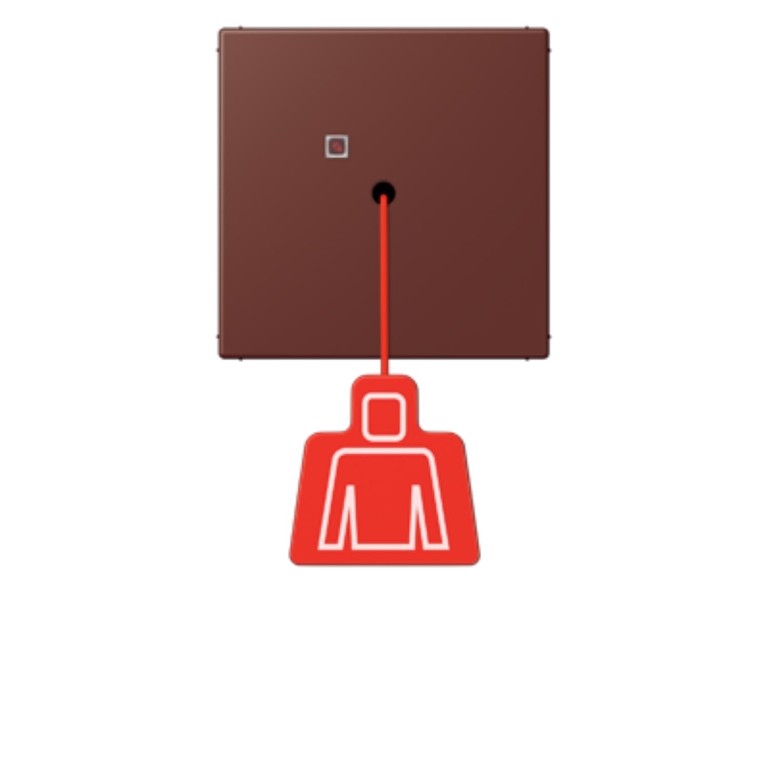 Bouton poussoir avec poignée LC32120 JUNG NRSLC0834ZT235 finition haut de gamme